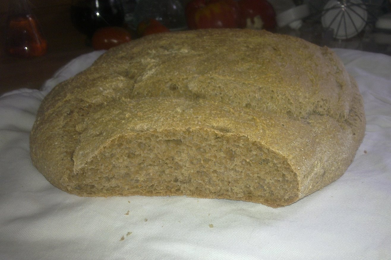 Kruh narejen iz moke pridelane na SPA.